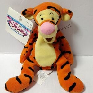 The Disney Store Mini Bean Bag Tigger 9" Plush Stuffed Animal Toy